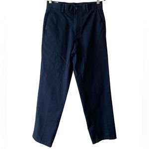 Dockers Flat Front Classic Fit Men’s Navy Blue Pants W30 L32